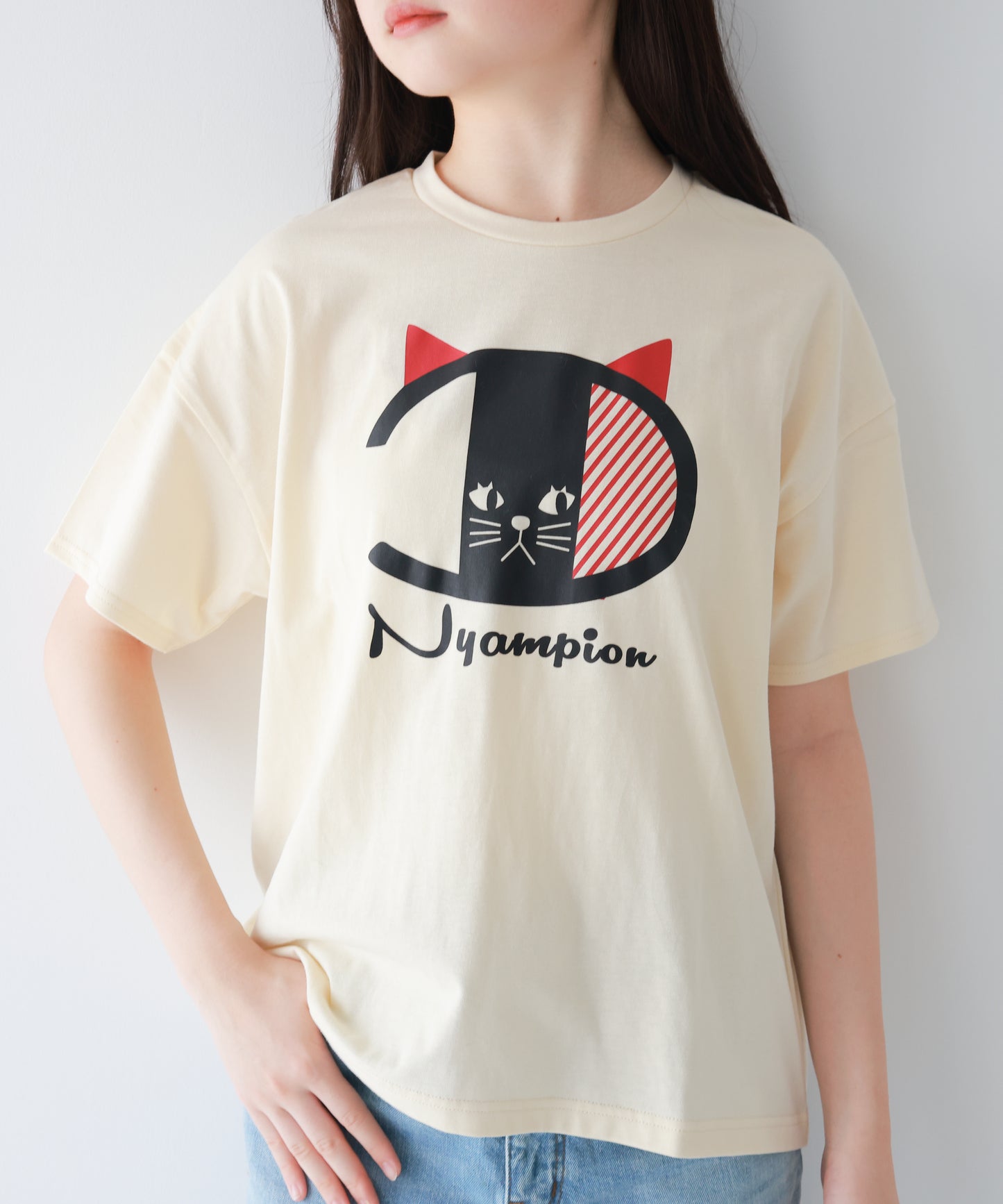 ニャンピオンTシャツ ladies