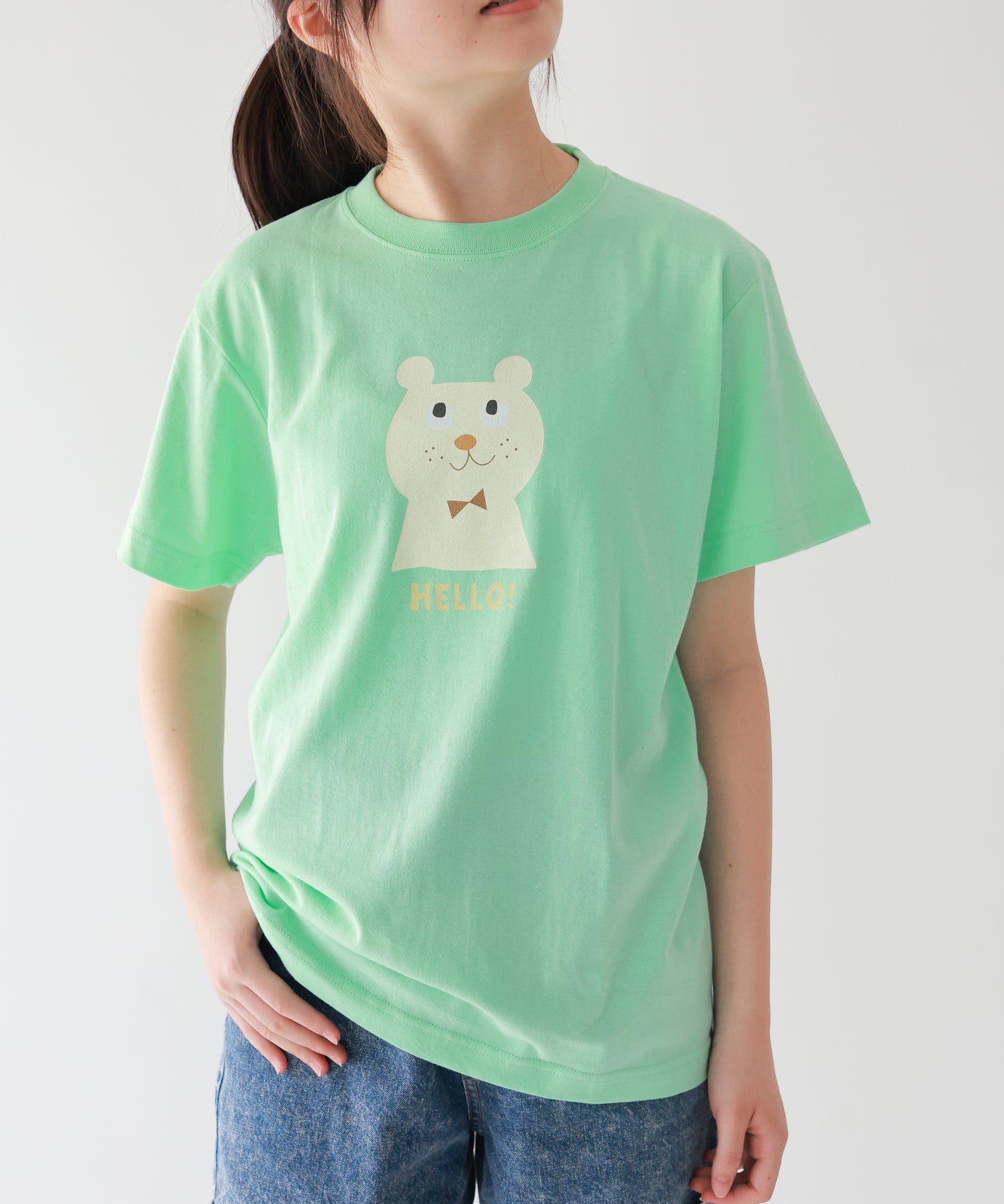 HELLOくまTシャツ ladies