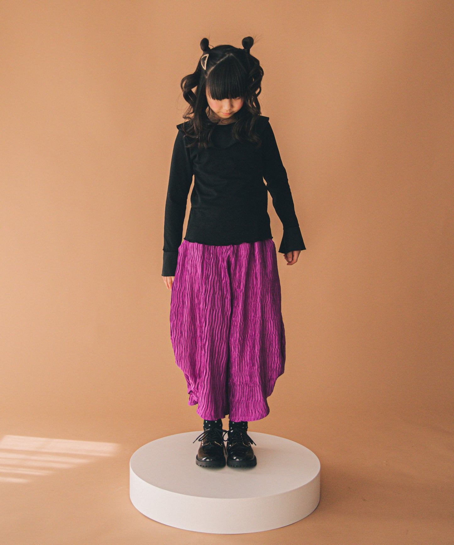 ラッフルカラー2wayカットソー
