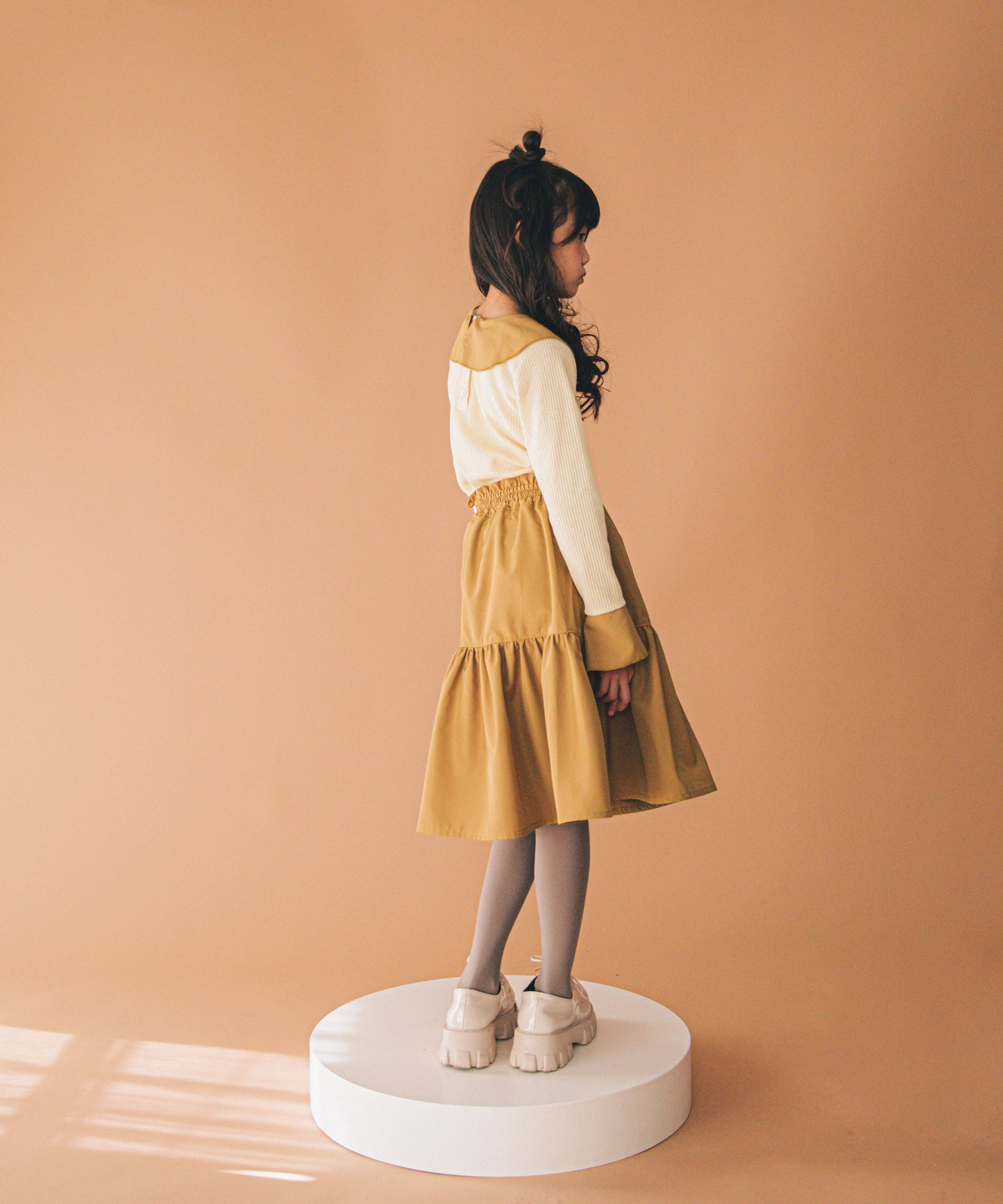 ラッフルカラー2wayカットソー