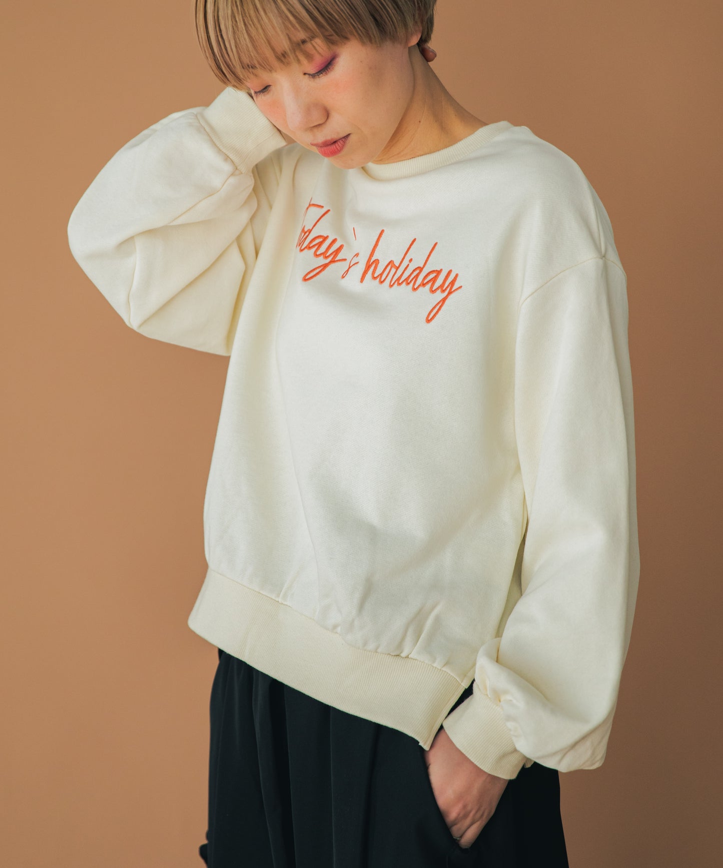 todays刺繍トレーナー ladies