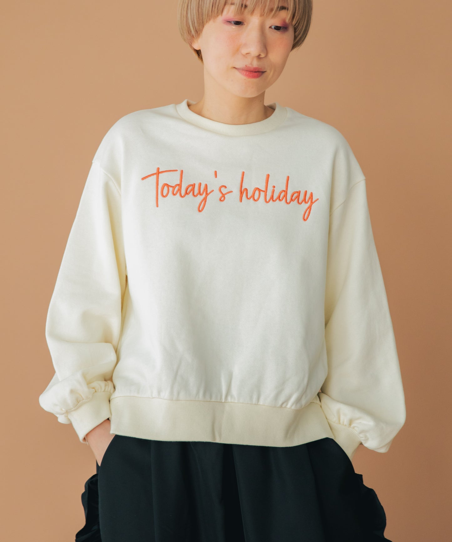 todays刺繍トレーナー ladies