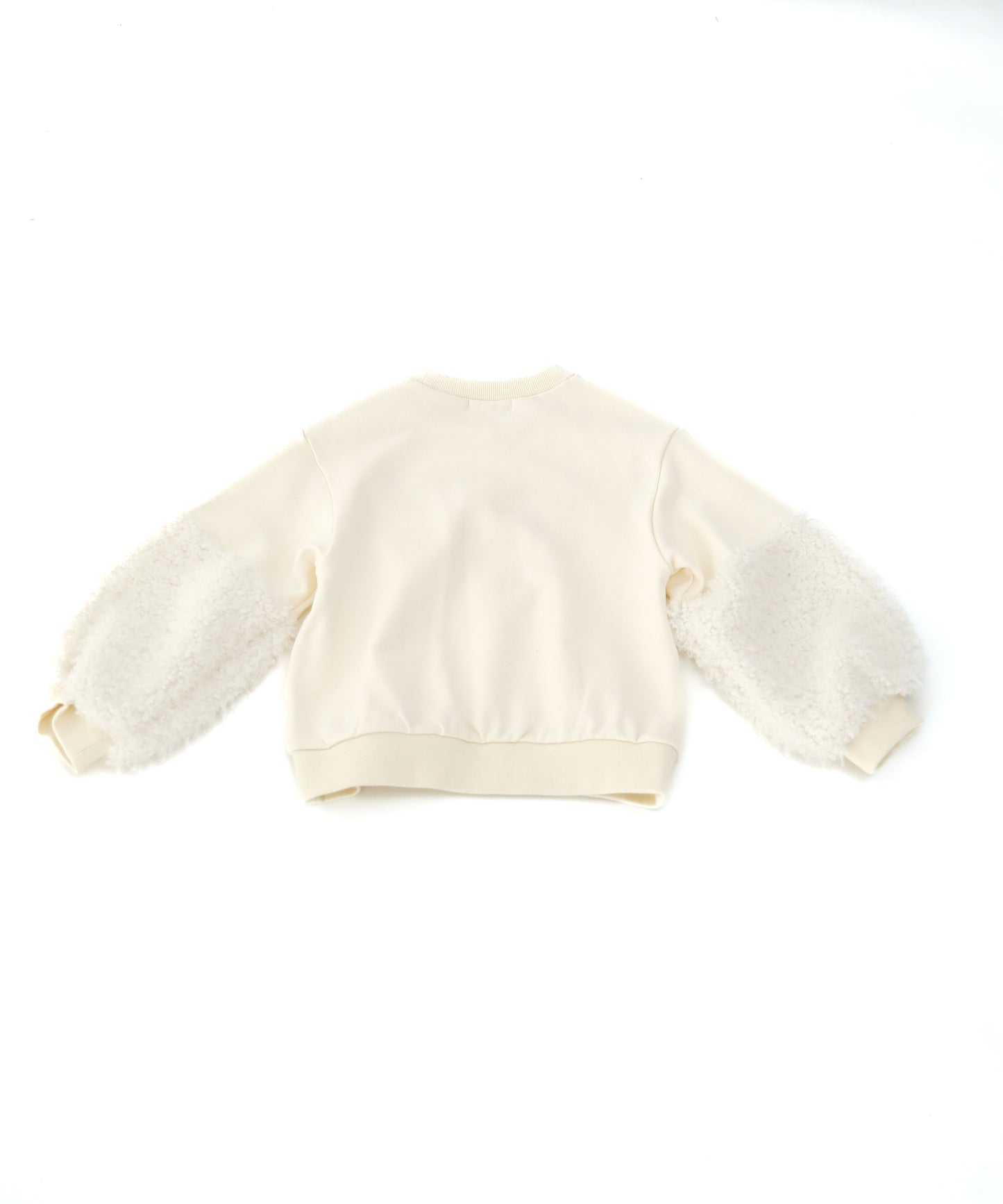 ボア袖NEKO刺繍トレーナー ladies