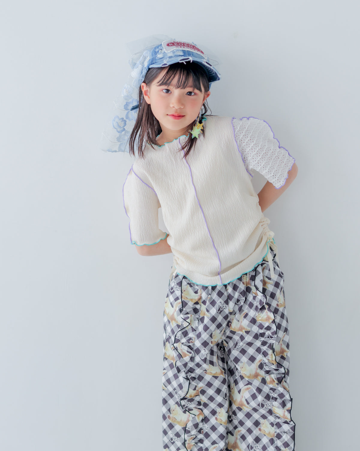 flyingcatフリルワイドパンツ [162-0903-1]