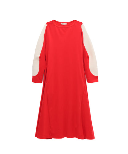 うねうねスリーブワンピース  [243-0106-1]