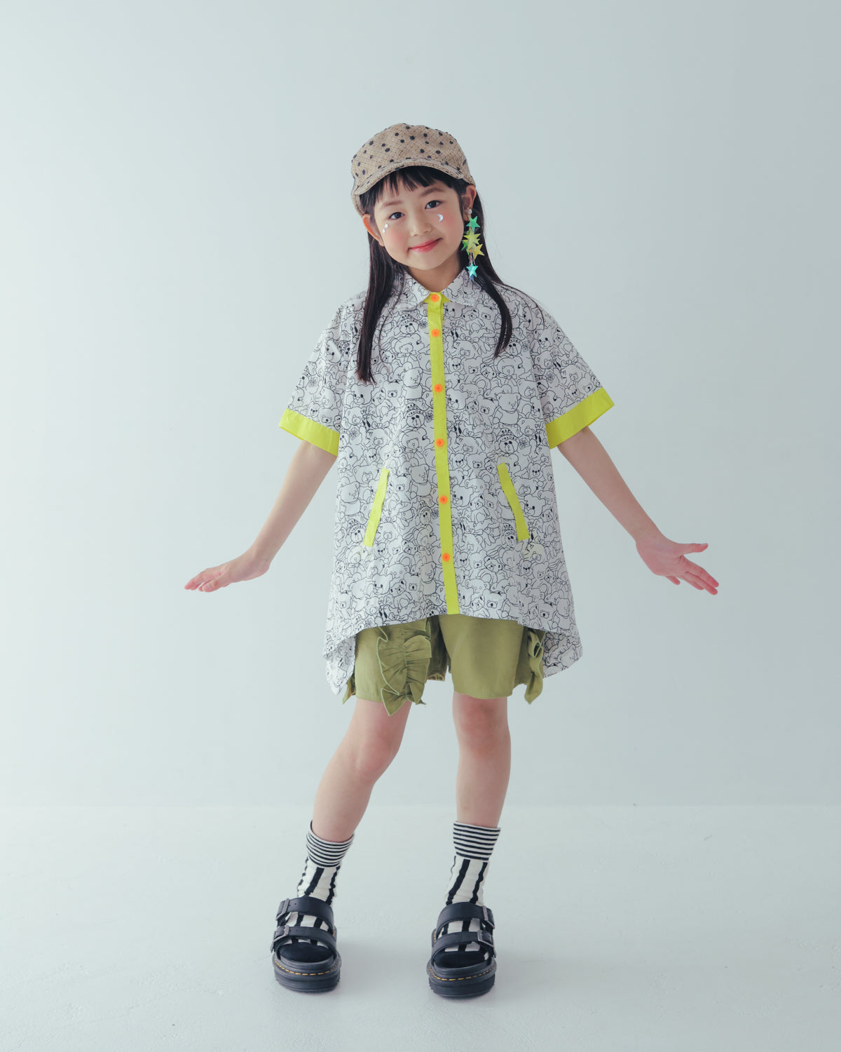 フリルショートパンツ　[251-1002-1]