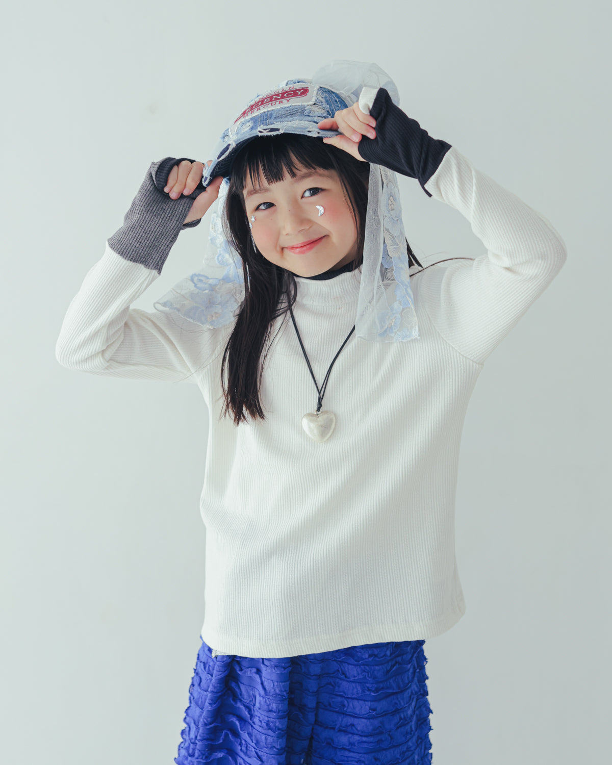 モノトーンフィンガーハイネックtee[362-1407-1]