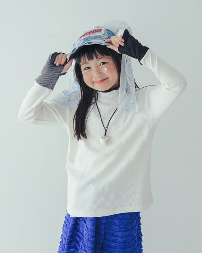 モノトーンフィンガーハイネックtee[362-1407-1]