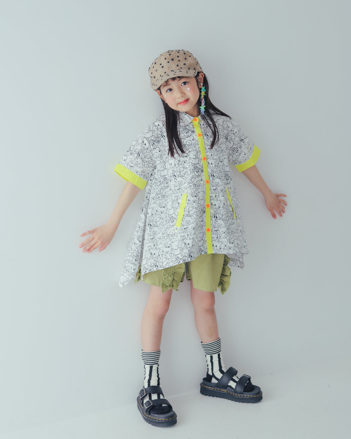 フリルショートパンツ　[251-1002-1]