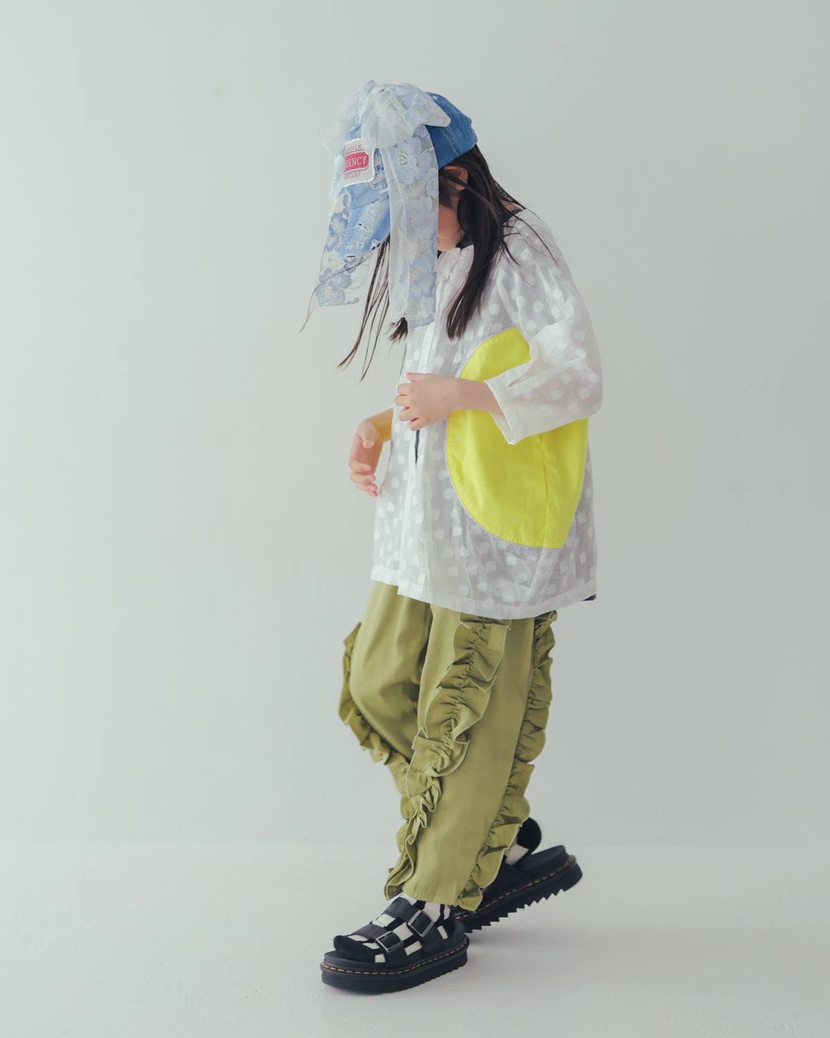 アシメフリルパンツ  [251-0905-1]