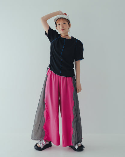 サイドメッシュワイドパンツ [162-0902-2]