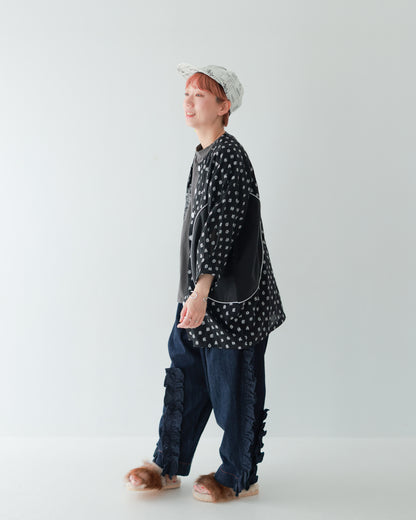 予約販売【再々販決定！】ユニカデニムフリルパンツ  [062-0901-2]