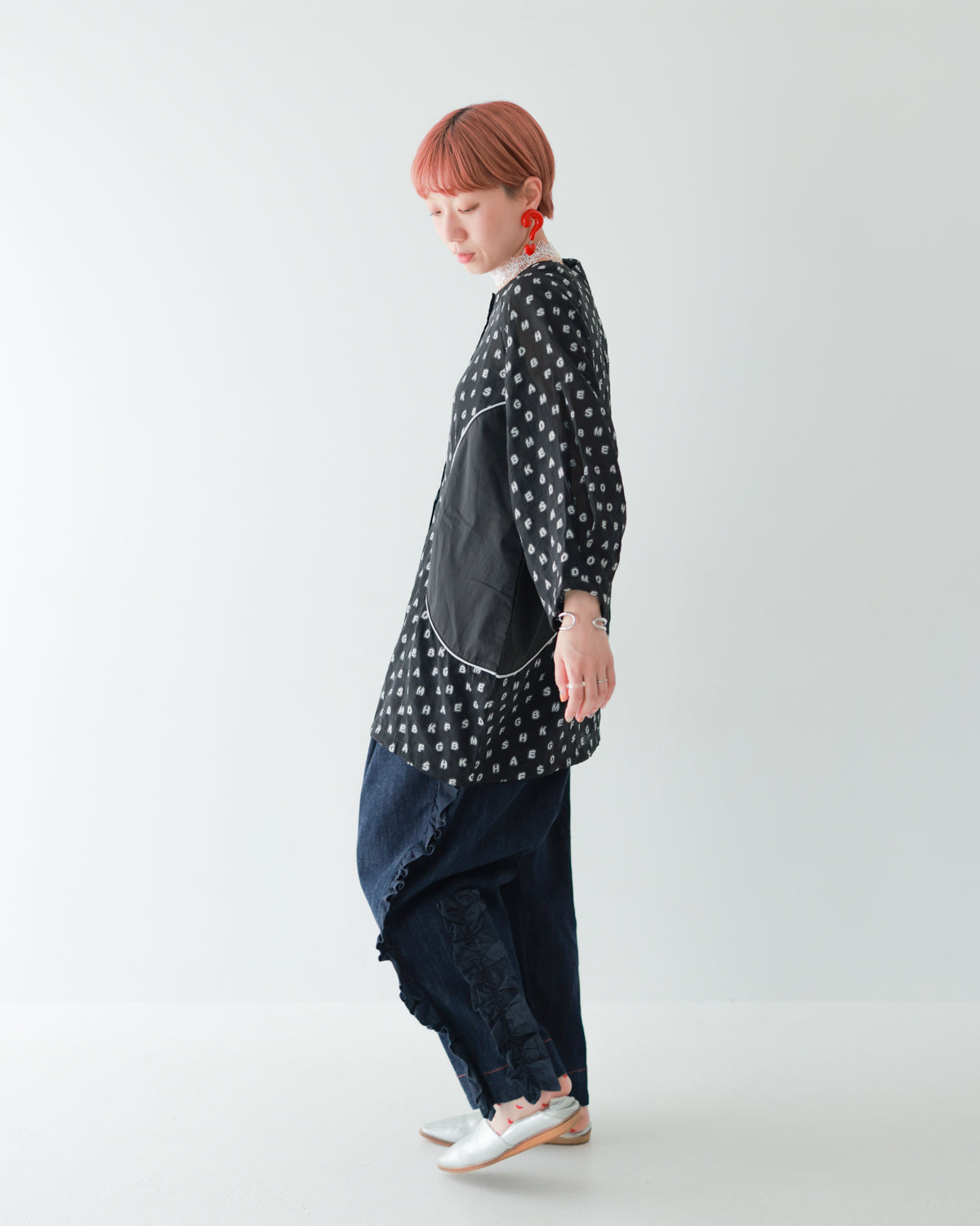 予約販売【再々販決定！】ユニカデニムフリルパンツ  [062-0901-2]