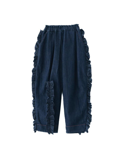 ユニカデニムフリルパンツ 　[062-0901-2]