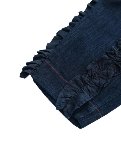 ユニカデニムフリルパンツ 　[062-0901-2]