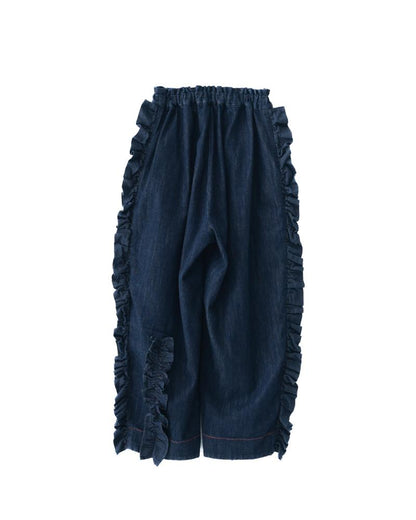 ユニカデニムフリルパンツ 　[062-0901-2]