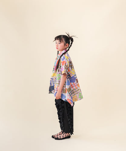 アートプリント柄Bigシャツ  [251-0611-1]