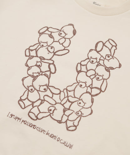 logo bearトレーナー　ladies [243-0708-2]