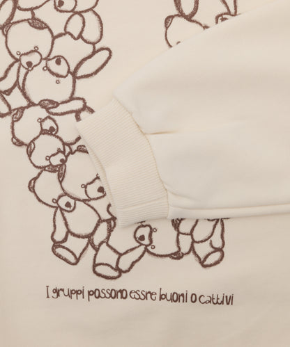 logo bearトレーナー　ladies [243-0708-2]