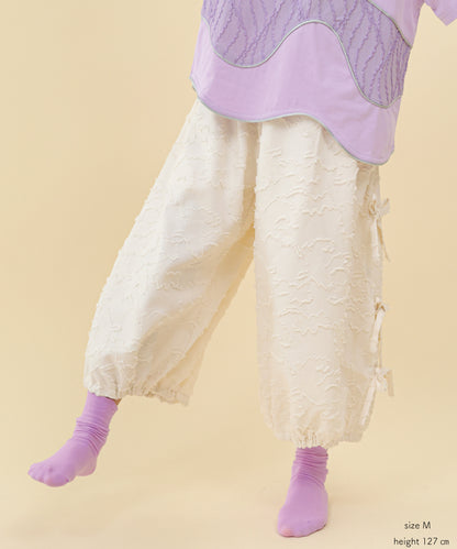 サイドリボンボリュームパンツ　 [251-0904-1]