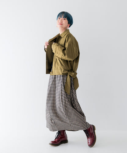 ウェーブドレーピングスカート ladies [243-1101-2]