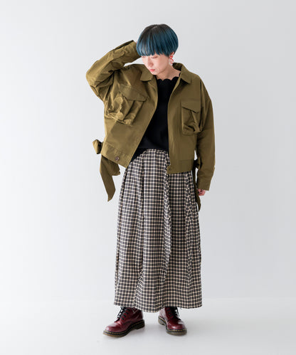 ウェーブドレーピングスカート ladies [243-1101-2]