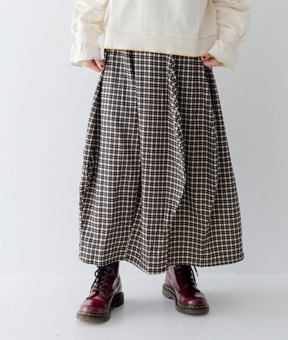 ウェーブドレーピングスカート ladies [243-1101-2]