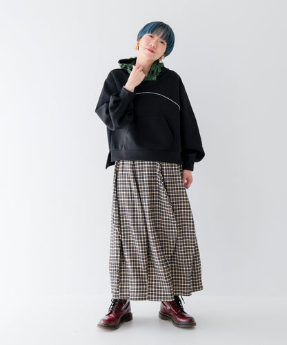 ウェーブドレーピングスカート ladies [243-1101-2]