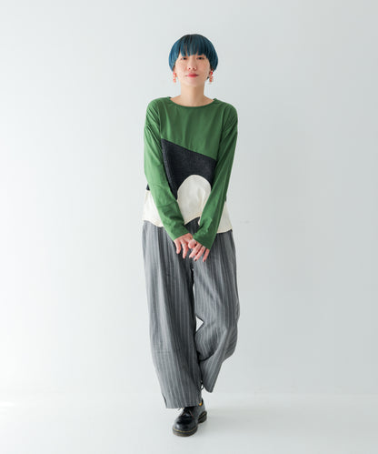 ピンストライプランタンパンツ  ladies [243-0908-2]