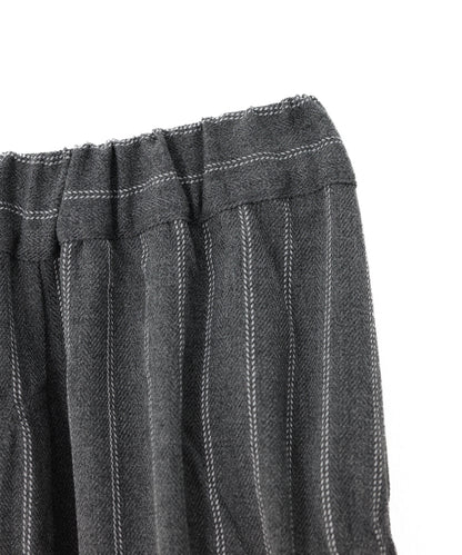 ピンストライプシャーリングギャザースカート[243-1103-1]