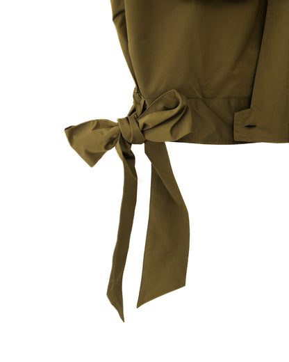 ミリタリーレースリボンベスト(カーキ) リメイク