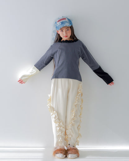 アシメフリルパンツ     [352-0907-1]