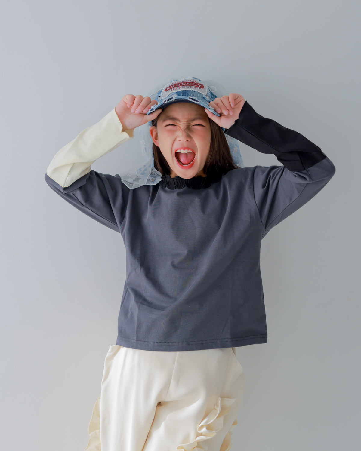 カラフルスリーブtee     [352-1404-1]