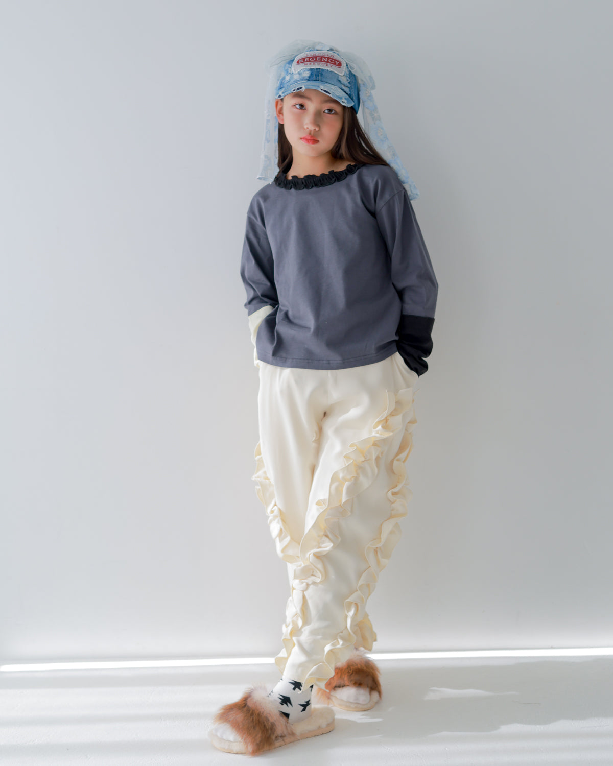 アシメフリルパンツ     [352-0907-1]