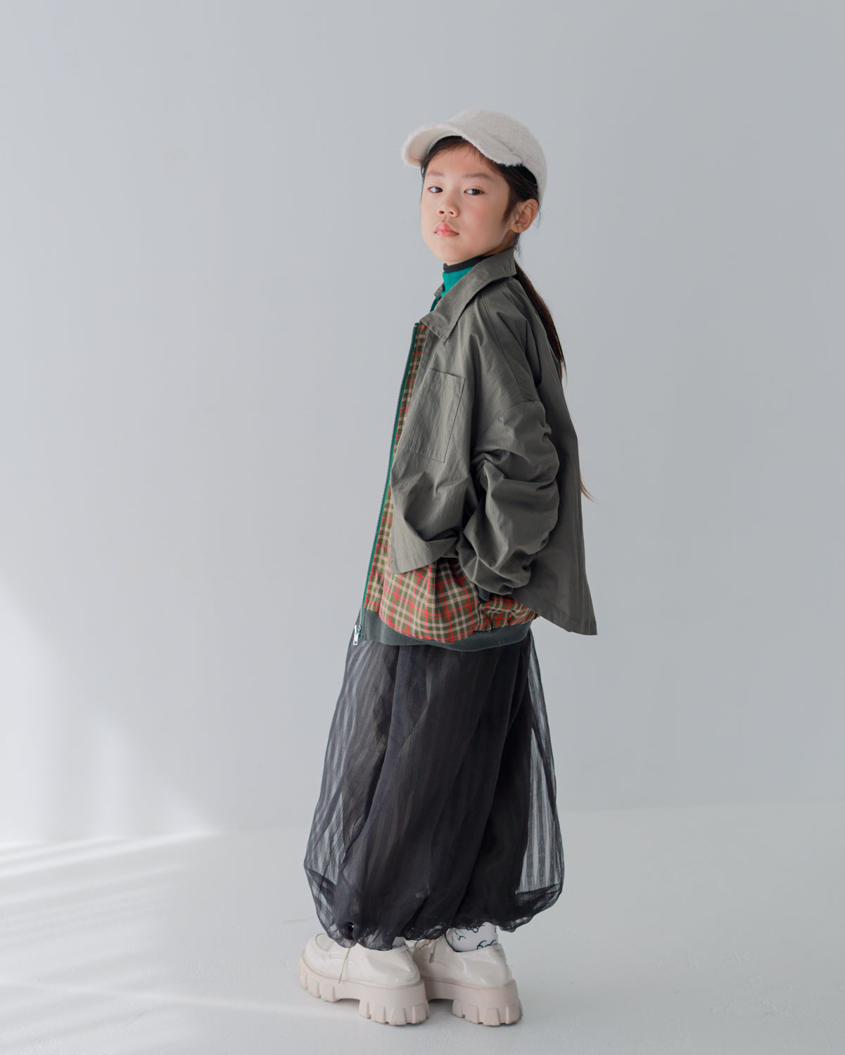 シアーストライプバルーンパンツ     [352-0906-1]