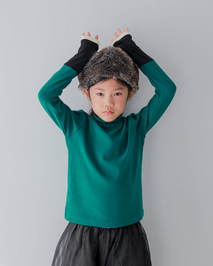 配色フィンガーハイネックtee     [352-1403-1]