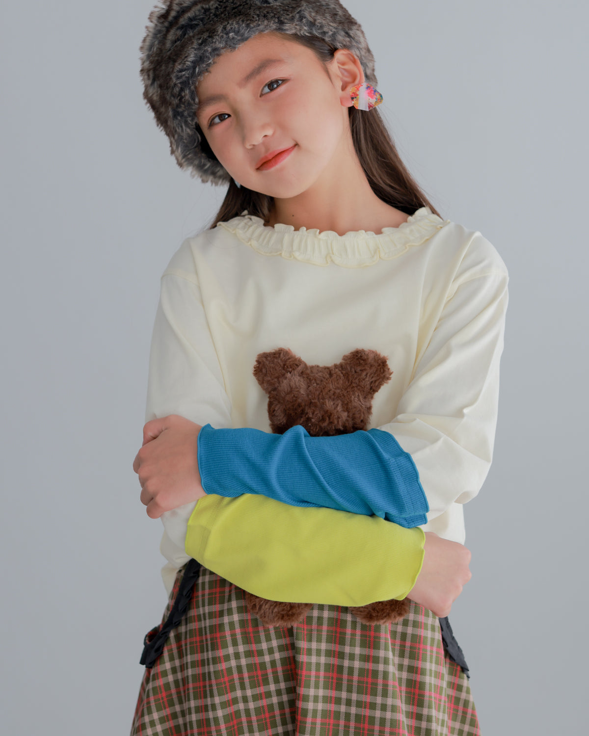 カラフルスリーブtee     [352-1404-1]