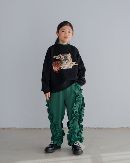 コラージュねこトレーナー    [352-0706-1]