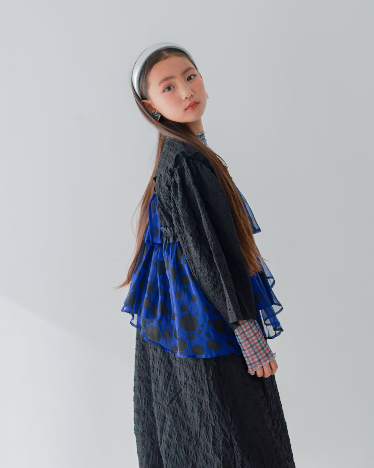 シャワードットレイヤードワンピース   [352-0105-1]