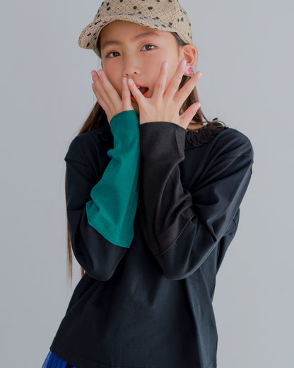 カラフルスリーブtee     [352-1404-1]