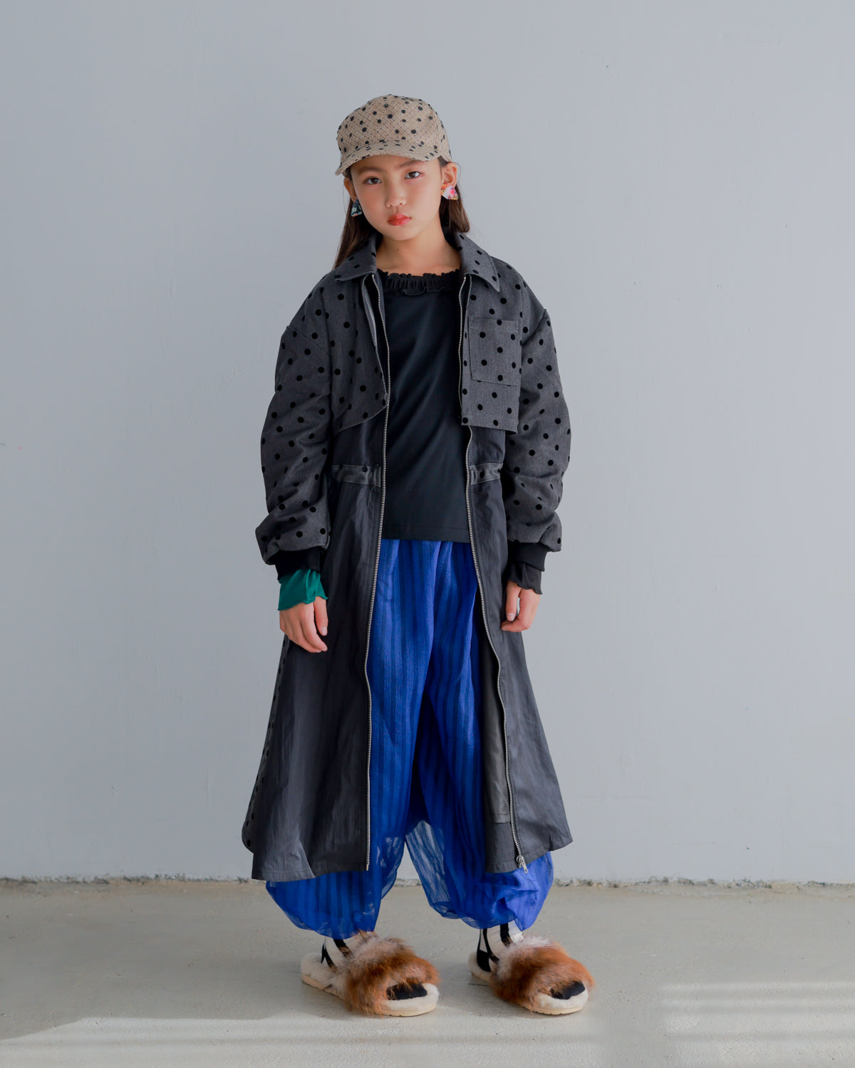 シアーストライプバルーンパンツ     [352-0906-1]