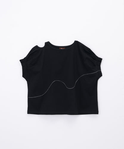 カットアウトタックスリーブT ladies  [251-1402-2]