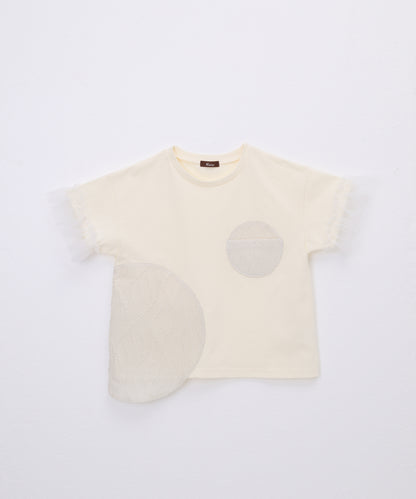 パッチワークワンポケットT ladies  [251-1404-2]