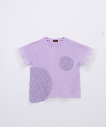パッチワークワンポケットT ladies  [251-1404-2]