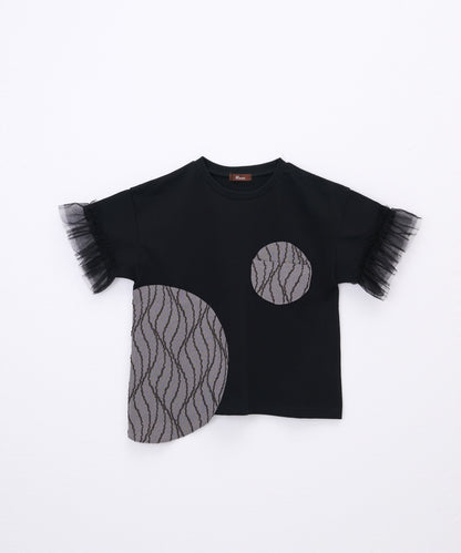 パッチワークワンポケットT ladies  [251-1404-2]