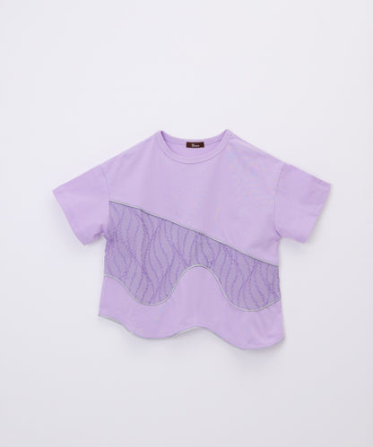 キラキラライン切替T  ladies  [251-1411-2]