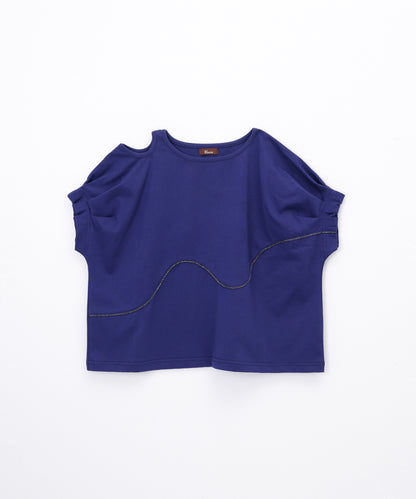カットアウトタックスリーブT ladies  [251-1402-2]
