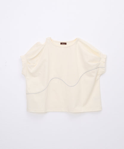 カットアウトタックスリーブT ladies  [251-1402-2]