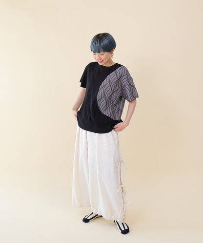 サークルウェーブラインタックT   ladies     [251-1405-2]