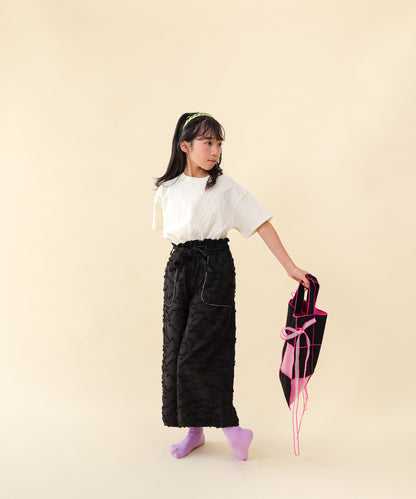 フリンジラインベイカーワイドパンツ[251-0907-1]